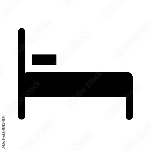 Bed furniture icon vector illustration