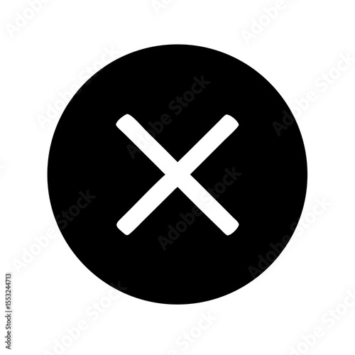 Cancel symbol icon vector illustration