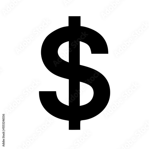 Dollar sign icon vector illustration