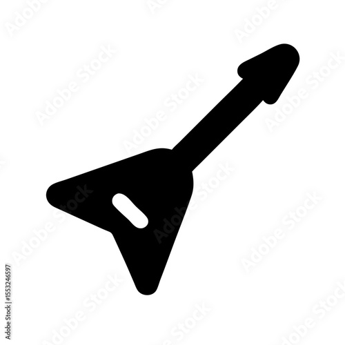 Electric guitar icon vector illustration