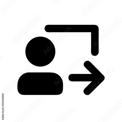 Follow request icon vector illustration