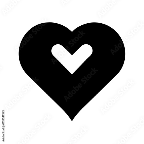 Heart shaped design twist icon vector illustration