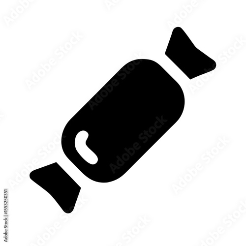 Wrapped candy icon vector illustration