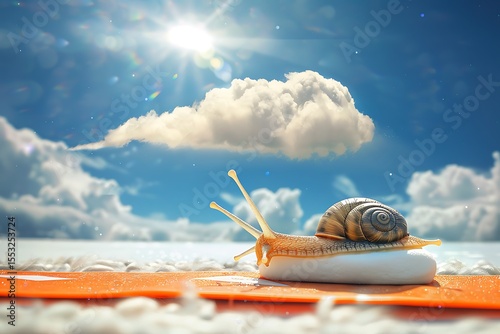 snail on the beach