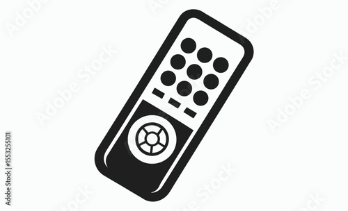 remote control icon,  car transmitter, vector boat controller, radio device silhouette