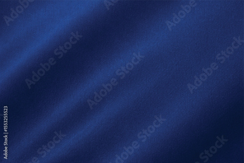 Close-up of luxurious dark blue silk satin fabric with a smooth, textured pattern, perfect for fashion or decorative backgrounds