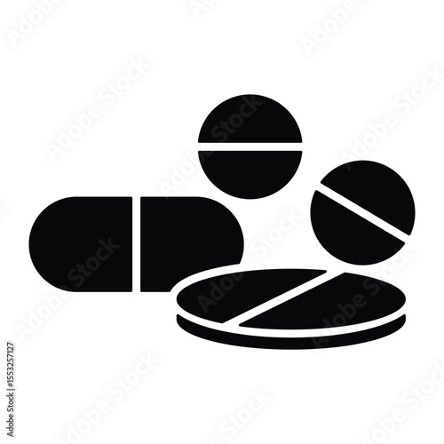 Pills  Icon Element For Design