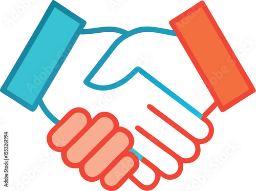handshake icon vector illustration