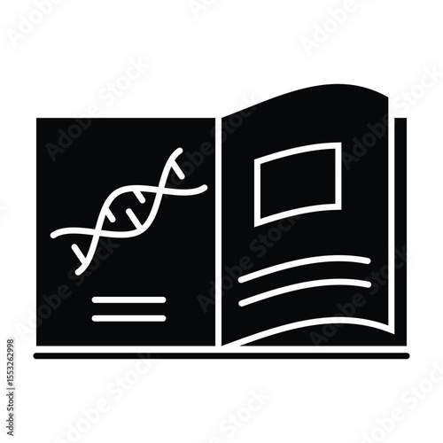 Biology Book  Icon Element For Design