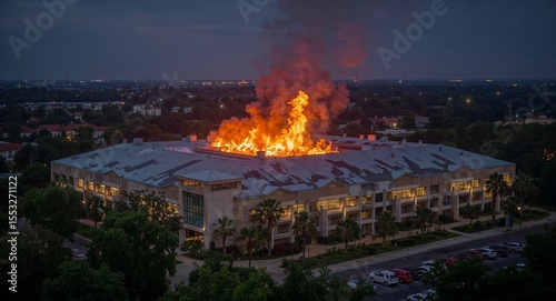Lightning scorches roof of chemical lab evacuated during failed containment breach
