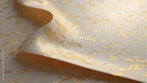 Metallic or Foil-Stamped Paper Texture