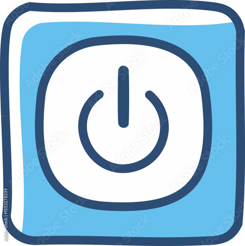 Visuel minimaliste d’interrupteur électrique