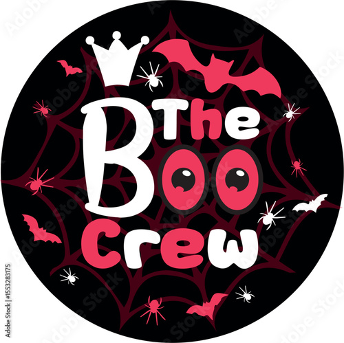 The Boo Crew Vector Art Design
