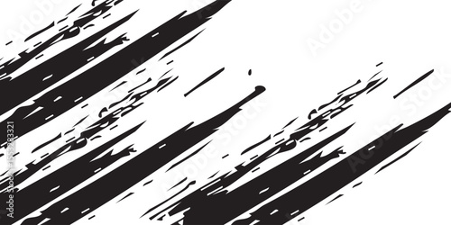 Dry Brush Strokes and Scratches Retro Grunge Background. Distressed Grungy Seamless Pattern Design. vector illustration eps10