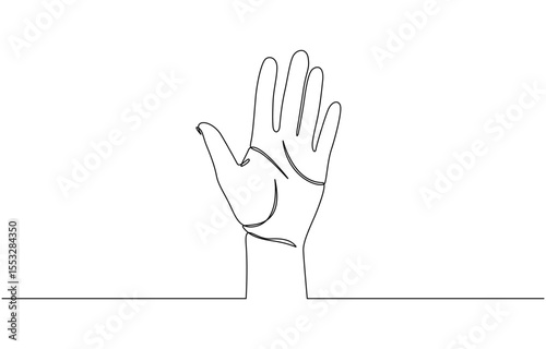Single line drawing of romantic or helping concept, Single line drawing of romantic or helping concept. Minimalist sketch vector illustration.