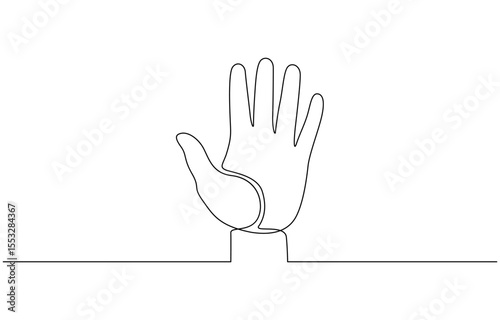 Single line drawing of romantic or helping concept, Single line drawing of romantic or helping concept. Minimalist sketch vector illustration.