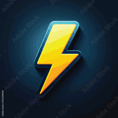 Electric lightning icon vector image