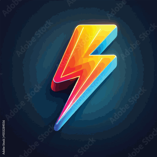 Electric lightning icon vector image