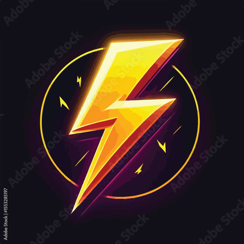 Electric lightning icon vector image