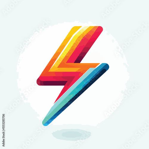 Electric lightning icon vector image