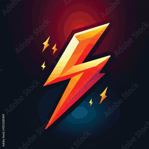 Electric lightning icon vector image
