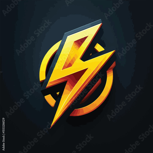 Electric lightning icon vector image