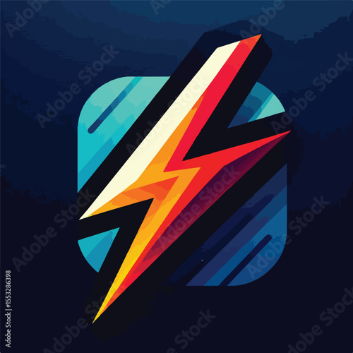 Electric lightning icon vector image