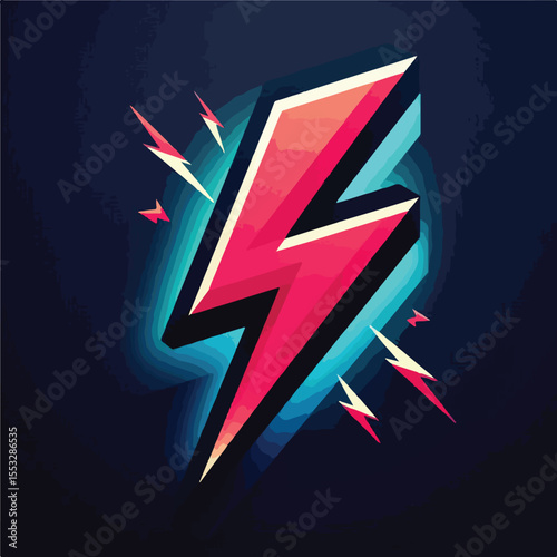 Electric lightning icon vector image