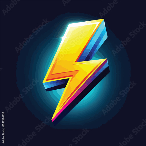 Electric lightning icon vector image