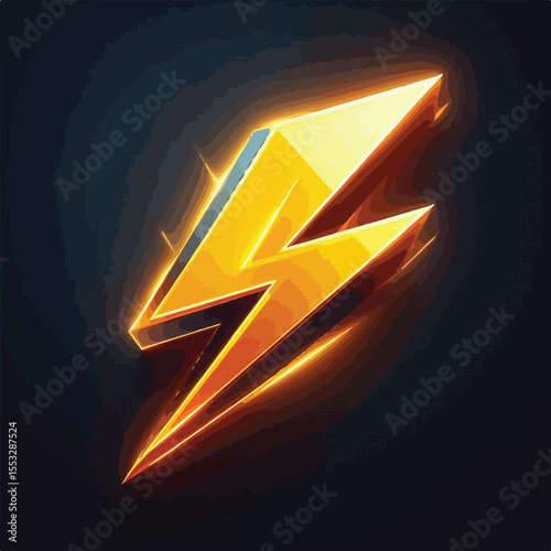 Electric lightning icon vector image