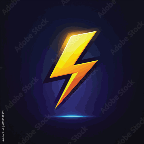 Electric lightning icon vector image