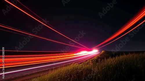 Night Lightspeed Red and White Light Trails Streaking Across the Dark, 4K Resolution, 60fps, High Speed Photography - AIzaSyC0Jpr8l9JebRwDibYFEKWRD_4mfeqR3vU