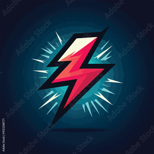Electric lightning icon vector image