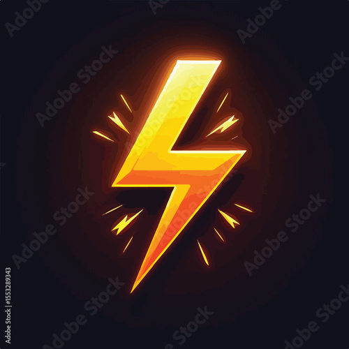Electric lightning icon vector image