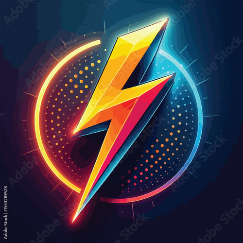 Electric lightning icon vector image
