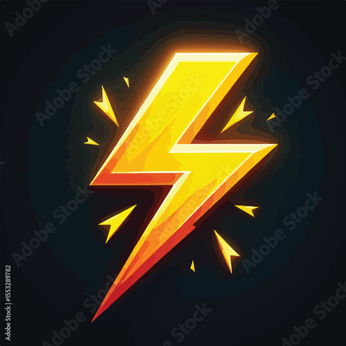 Electric lightning icon vector image