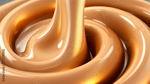 melted chocolate on a white background