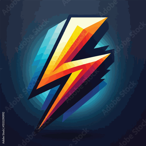 Electric lightning icon vector image