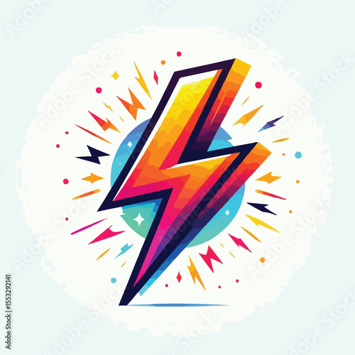 Electric lightning icon vector image