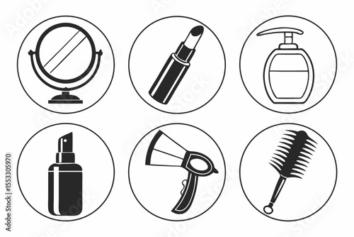 Cosmetic and beauty products isolated on white background