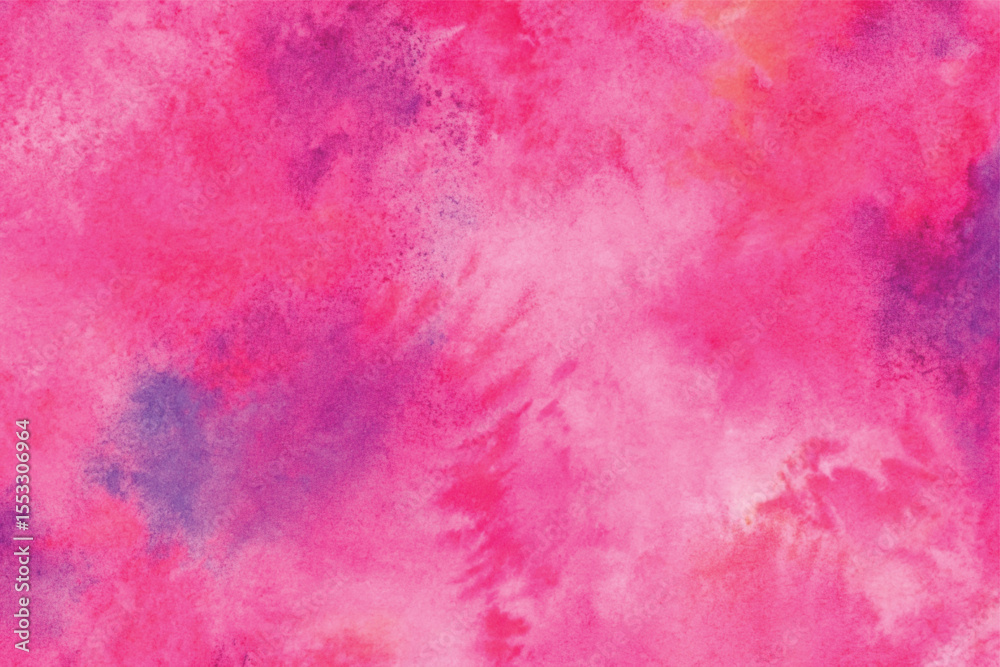 Fototapeta premium Abstract watercolor and pink grunge texture with an aged, vintage paper pattern