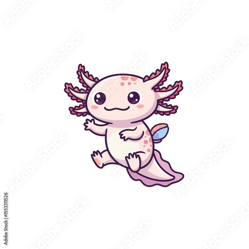 cute axolotl pet icon very cool