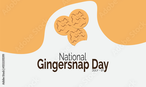 National Gingersnap Day background illustration. Holiday concept. Utilize for background, banner, placard, card, and poster design template with  professional  illustraion design 