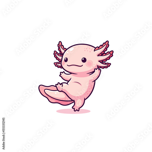cute axolotl pet icon very cool