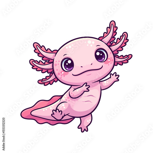 cute axolotl pet icon very cool