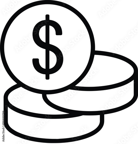Stack of Golden Dollar Coins: Financial Growth, Investment Opportunity, Savings Abundance, Monetary Success, Wealth Creation, Economic Prosperity, Business Finance, Banking and Transactions.