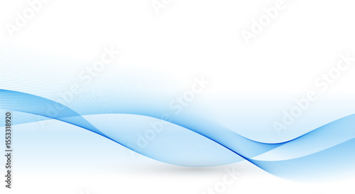 Wallpaper Mural Abstract Background, Blue Transparent Waved Line. Soft Blue Smoke Wave BG. Colorful Gradient Flowing Wavy Lines. Vector illustration. Torontodigital.ca