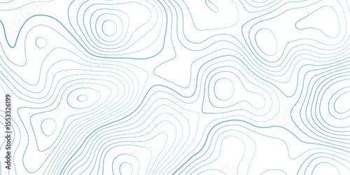 Abstract topographic map contour, white background and colorful wave lines pattern texture. geographic contour map grid backdrop paper texture. terrain path isolated on a background.