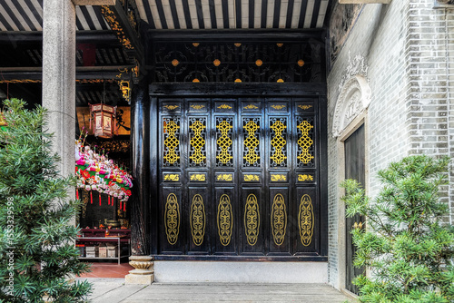 Foshan city, Guangdong, China. Shunde Lecong Xiaobu Village, now a historical preserved site in an industrial development zone, a bright example of Lingnan architectural style.