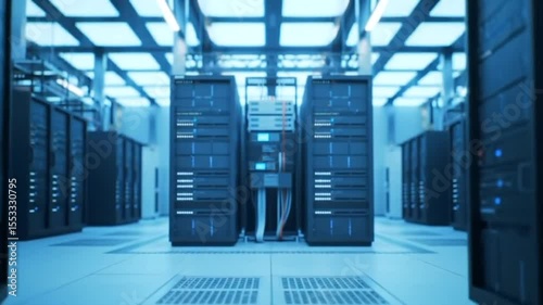 Exploring a Modern Data Center Server Room Infrastructure